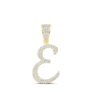 10kt Yellow Gold Men's Diamond Initial Pendant - Elegant and Refined