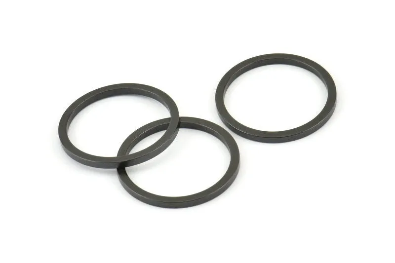 25mm Circle Connectors, 8 Oxidized Brass Black Circle Connectors (25x2x2mm) E009 S807