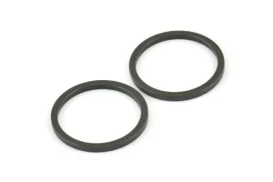 25mm Circle Connectors, 8 Oxidized Brass Black Circle Connectors (25x2x2mm) E009 S807