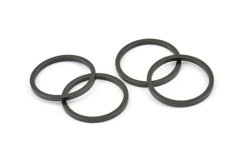 25mm Circle Connectors, 8 Oxidized Brass Black Circle Connectors (25x2x2mm) E009 S807