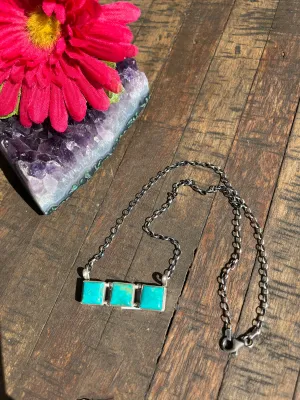 3 Stone Kingman Necklace #3