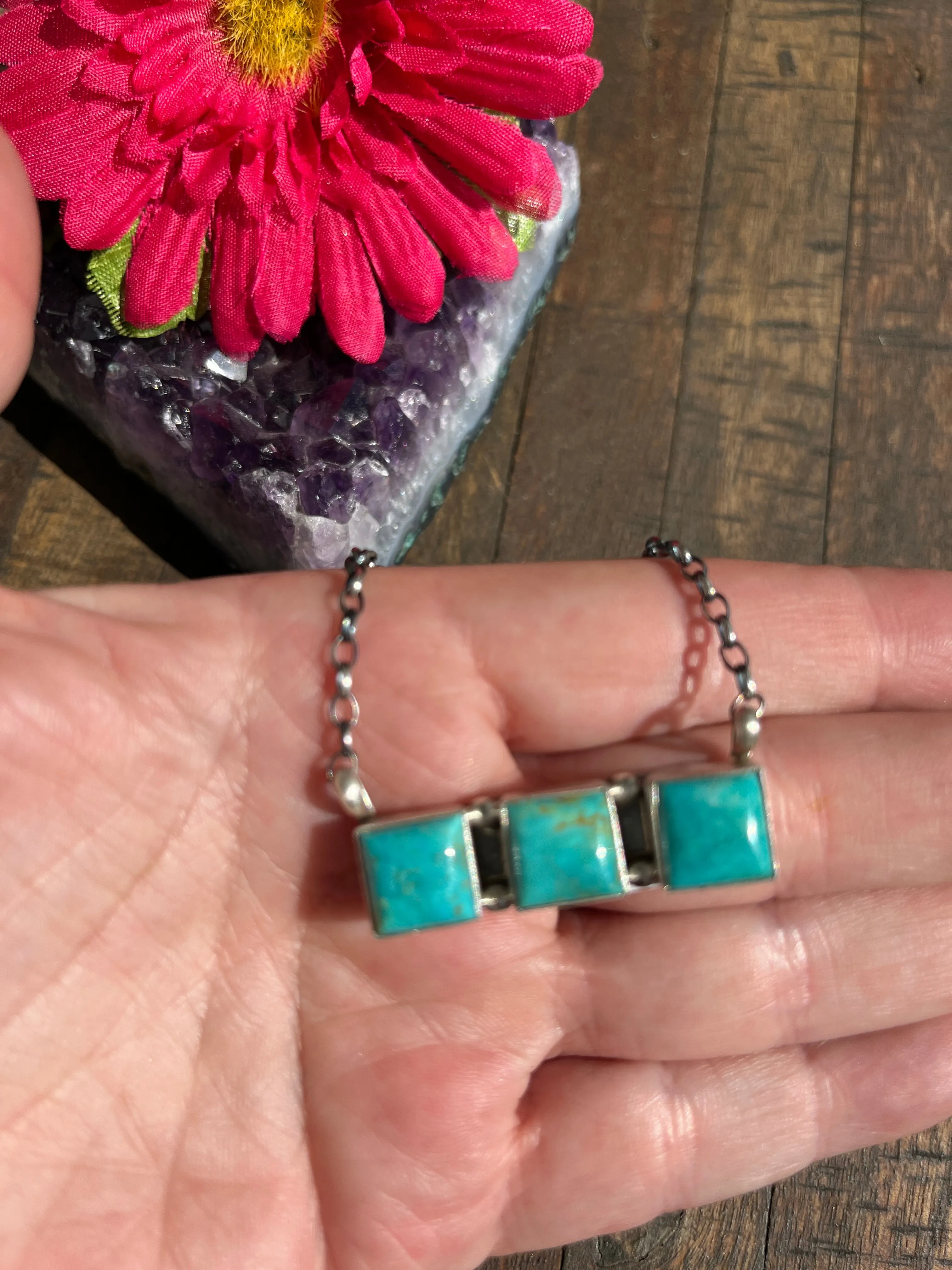 3 Stone Kingman Necklace #3