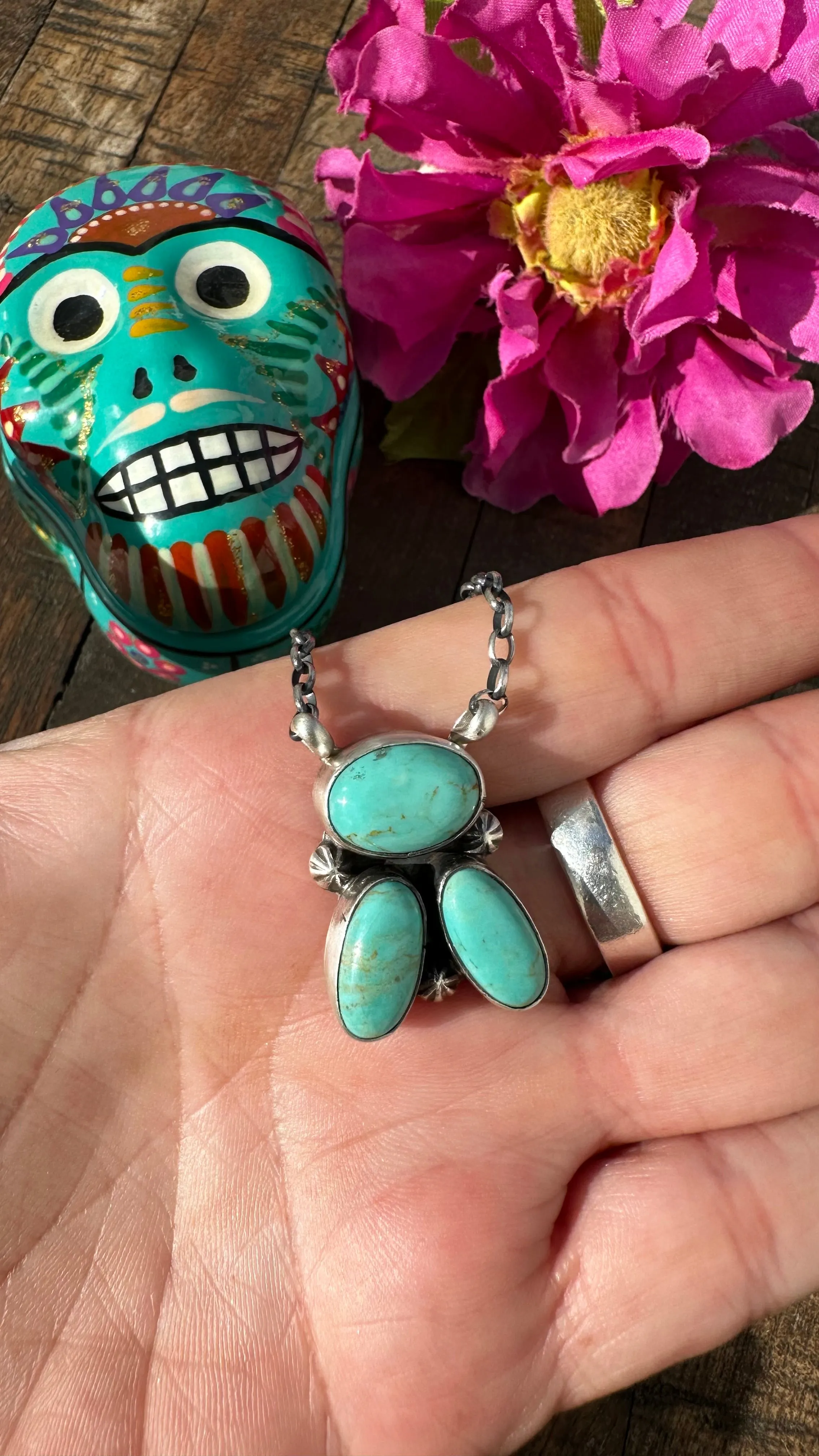 3 Stone Necklace #9