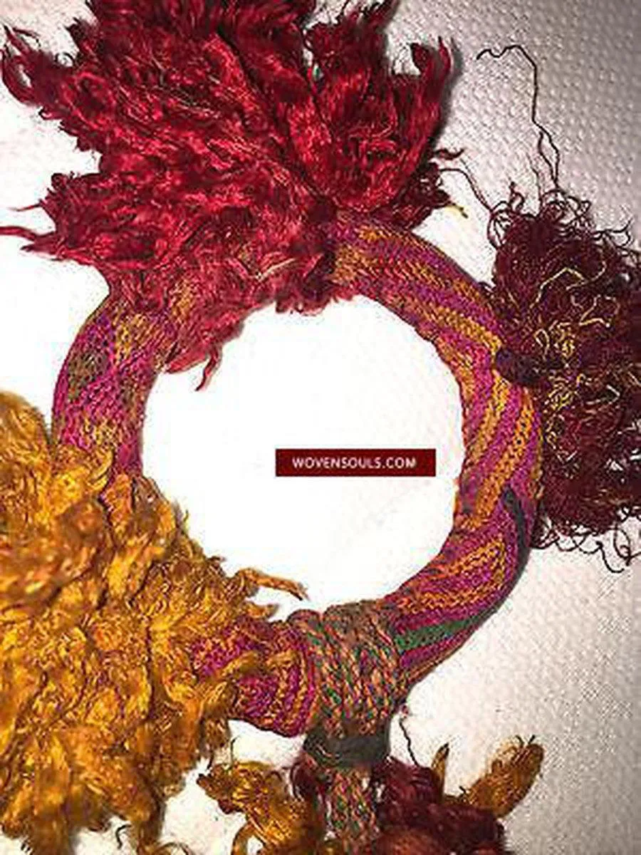 476 SOLD Vintage Banjara Bracelets - Handwoven - Set of 3