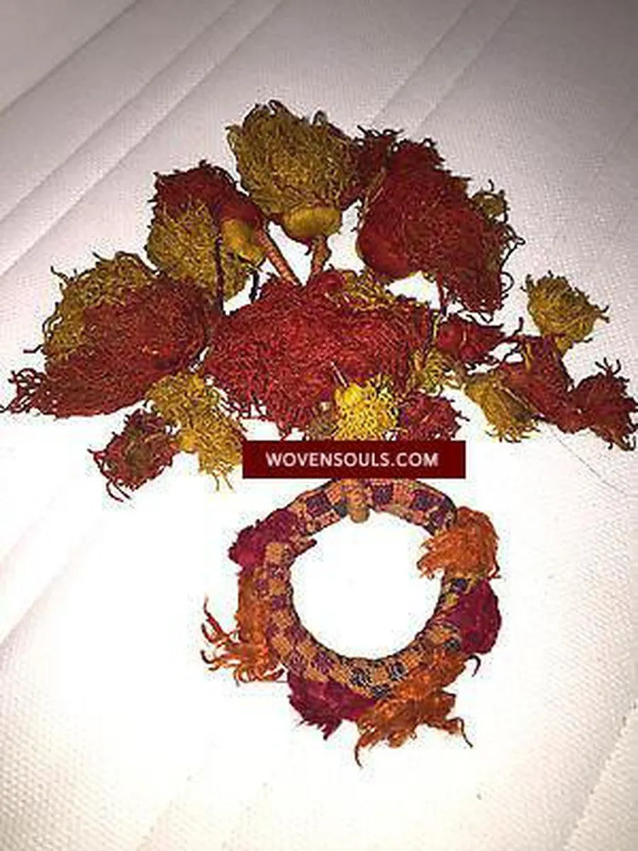 476 SOLD Vintage Banjara Bracelets - Handwoven - Set of 3
