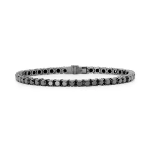 9.00ct Black Diamond Tennis Bracelet