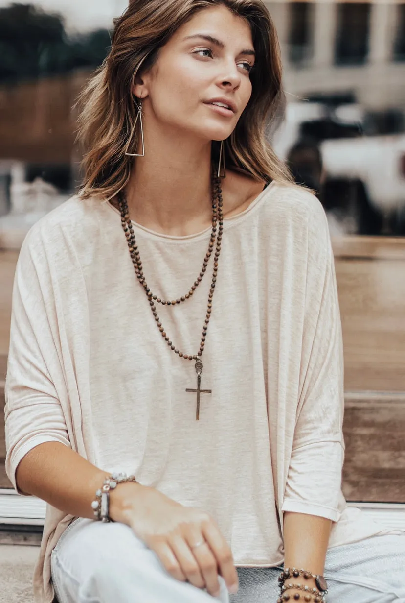 Amazing Grace Necklace Brown