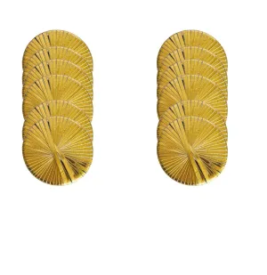 AROOMAN™ 3 Inch Chakri Gota Ring For Craft, Gota Sikka For Rangoli Kit | Decorations for Diwali Decorations, Art Work Festival Decorations Gift Color-Gold