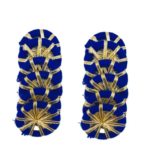 Arooman™ Handmade 2 Inch Chakri Gota Ring for Craft, Jari Chudi for Rangoli Kit | Decorations for Diwali Decorations, Art Work Festival Decorations Gift Color-Blue