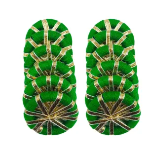 Arooman™ Handmade 2 Inch Chakri Gota Ring for Craft, Jari Chudi for Rangoli Kit | Decorations for Diwali Decorations, Art Work Festival Decorations Gift Color-Green