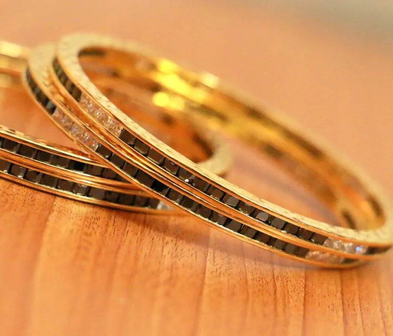 BLACK BANGLES-AND-BRACELETS