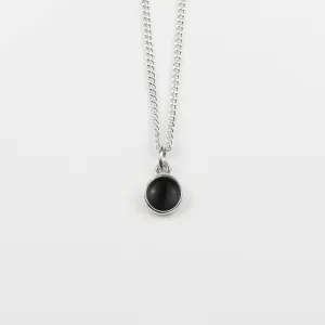 Black Onyx Single Gemstone Pendant