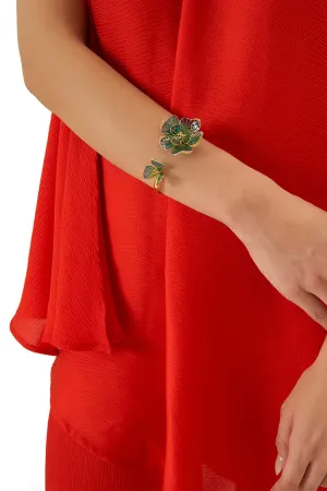 Blue Fiore Cuff