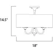 Bongo 4-Light Pendant / Semi Flush Mount