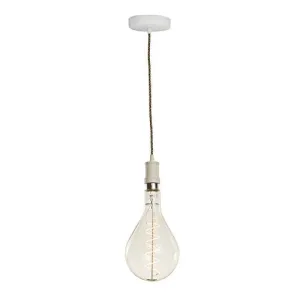 Bulbrite 810087 Pendant Fixtures white Direct Wire Contemporary