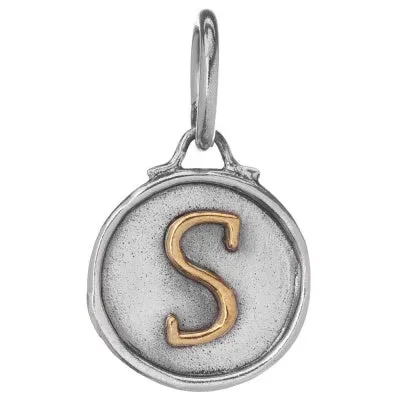 Chancery Insignia Sterling Silver & Brass Letter Charm.