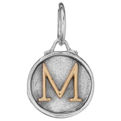 Chancery Insignia Sterling Silver & Brass Letter Charm.
