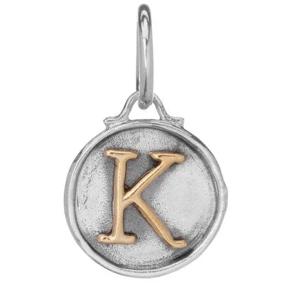 Chancery Insignia Sterling Silver & Brass Letter Charm.