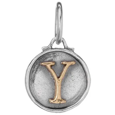 Chancery Insignia Sterling Silver & Brass Letter Charm.