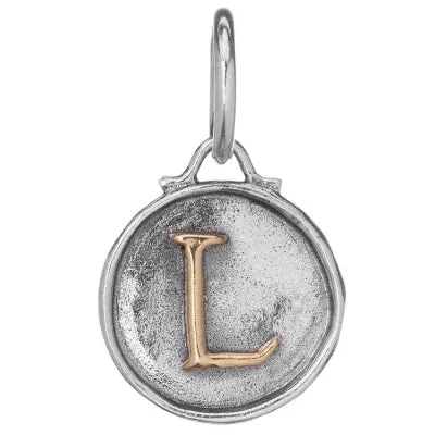 Chancery Insignia Sterling Silver & Brass Letter Charm.
