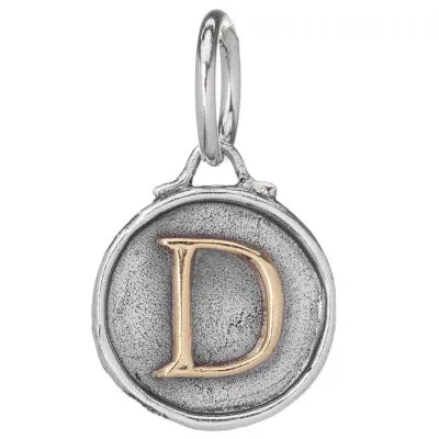 Chancery Insignia Sterling Silver & Brass Letter Charm.