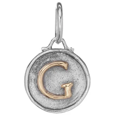 Chancery Insignia Sterling Silver & Brass Letter Charm.