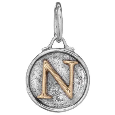 Chancery Insignia Sterling Silver & Brass Letter Charm.
