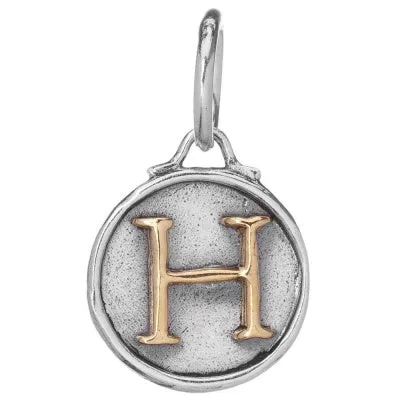 Chancery Insignia Sterling Silver & Brass Letter Charm.