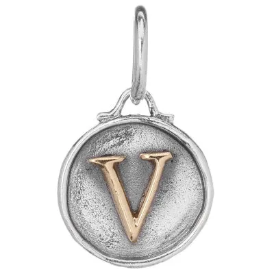 Chancery Insignia Sterling Silver & Brass Letter Charm.
