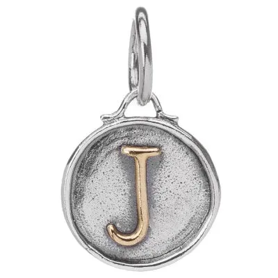 Chancery Insignia Sterling Silver & Brass Letter Charm.