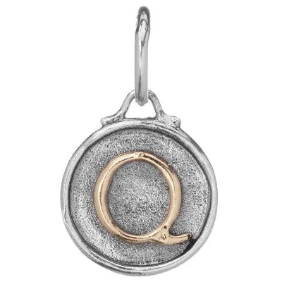 Chancery Insignia Sterling Silver & Brass Letter Charm.