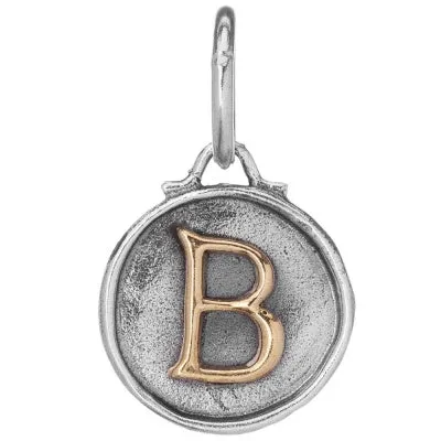 Chancery Insignia Sterling Silver & Brass Letter Charm.