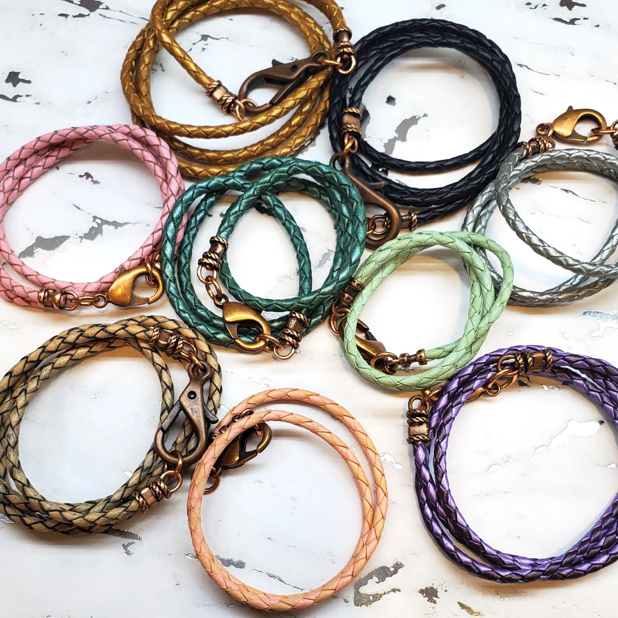 Colored Bolo Leather Style Chokers by Alexa Martha Designs