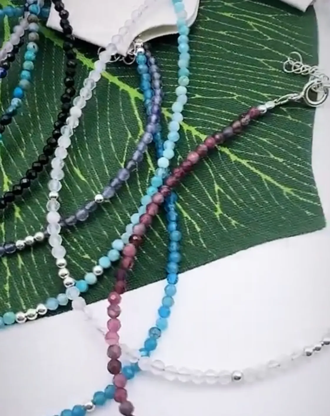 Crystal Anklet - 925 Sterling Silver