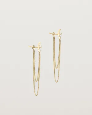 Danaë Loop Studs | Diamonds