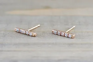 Diamond Bar Studs