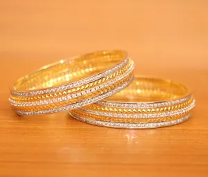 DIAMOND LOOK FINE GOLD PLATED BANGLES