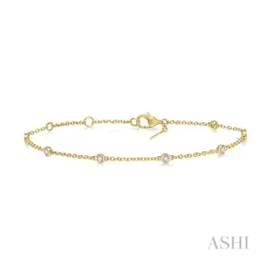 Diamond Station Chain Bracelet