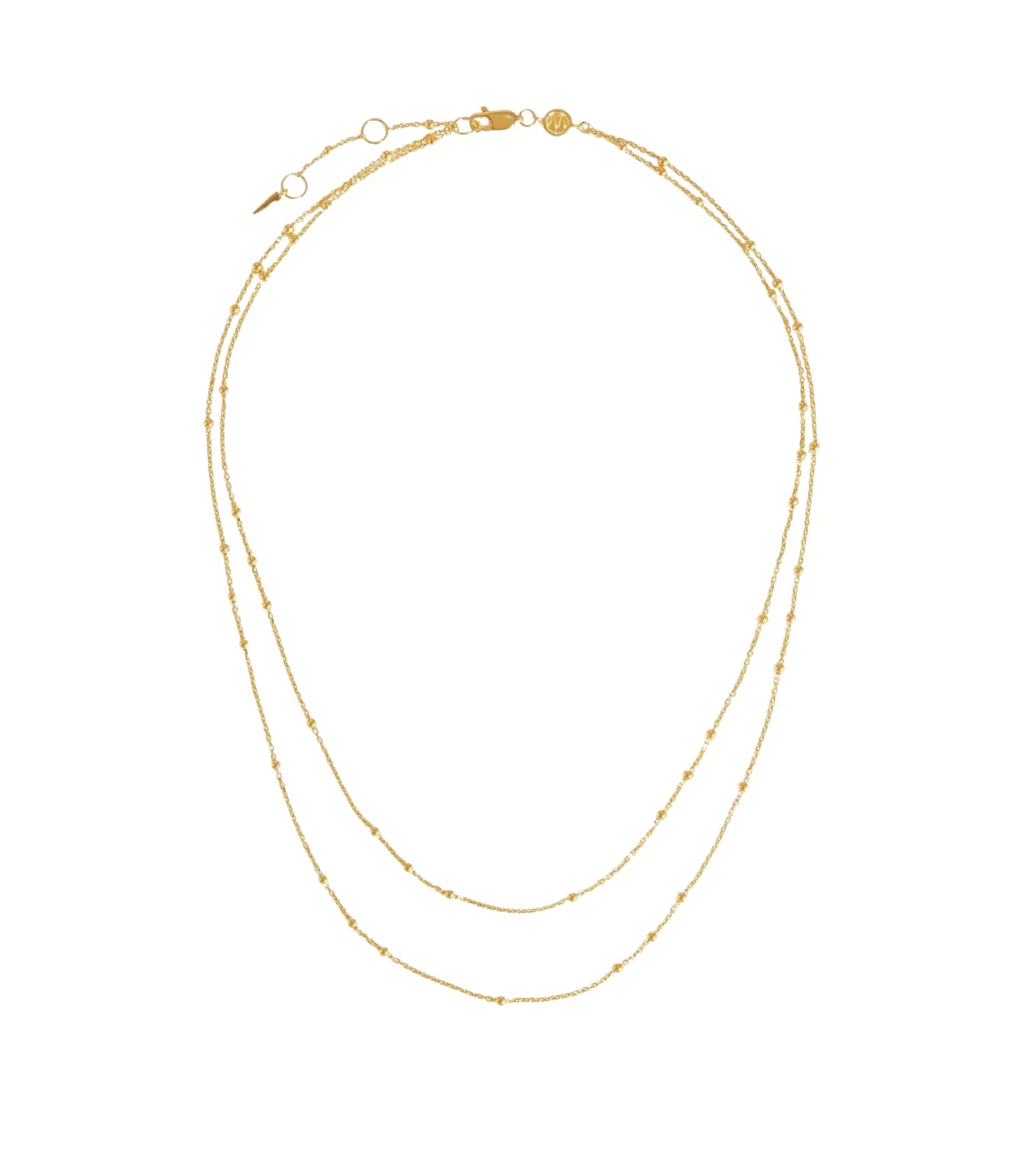 Double Chain Necklace in Gold