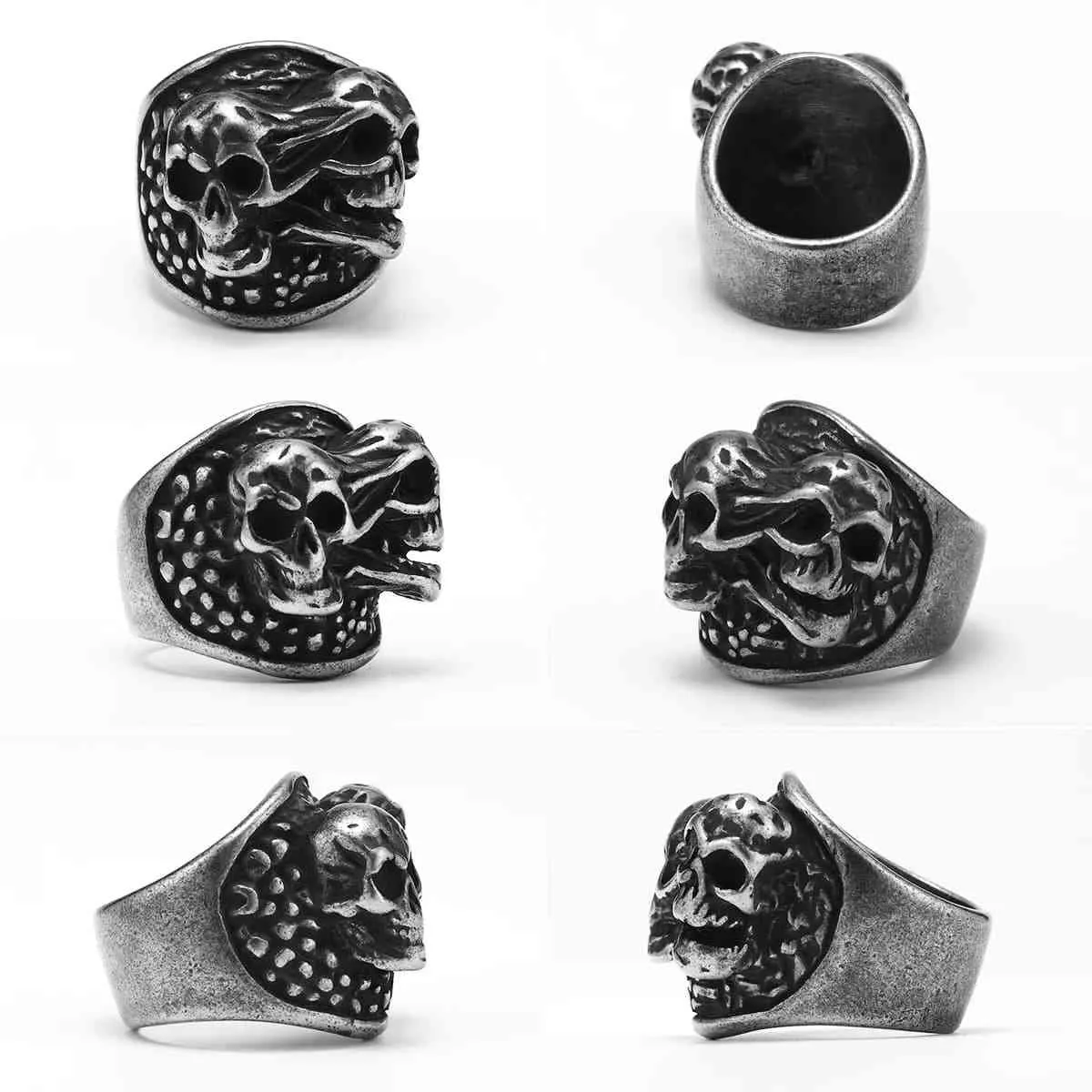Double Headed Skull Ring