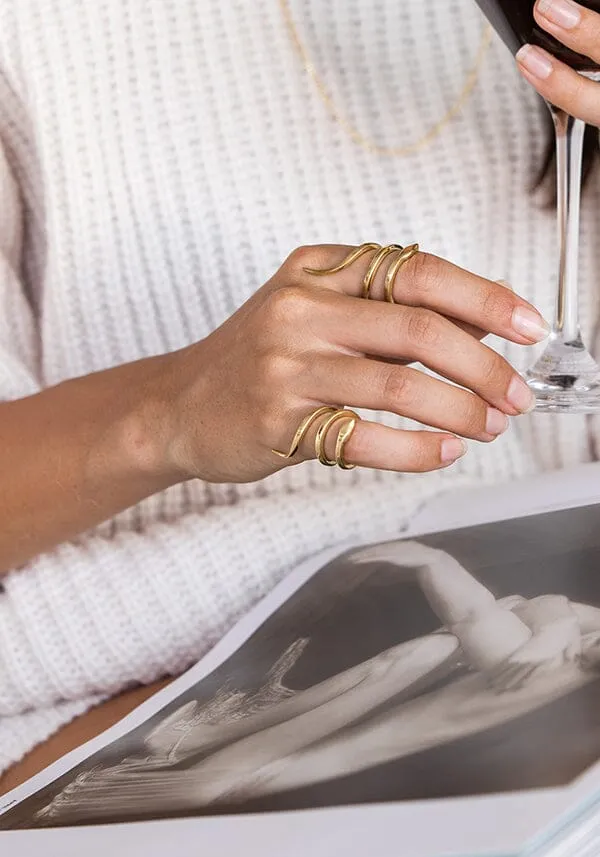 Double Snake Ring SILVER