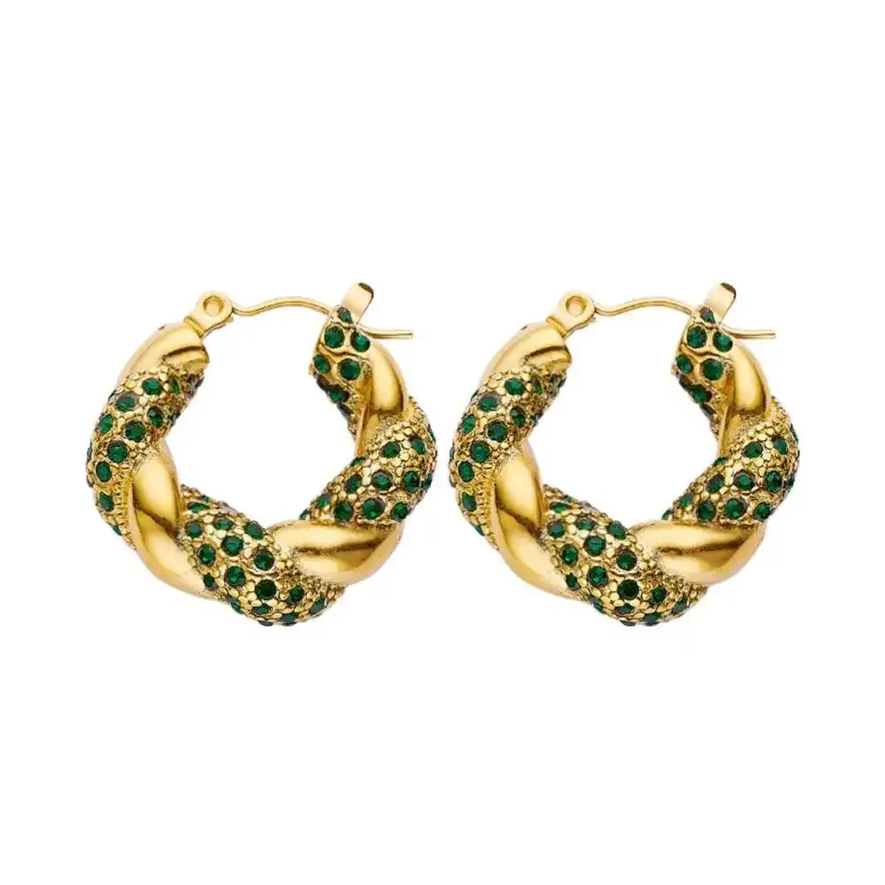 Ear Studs: Embrace Elegance w/ Simple & Light Luxury Zircon Ear Studs.