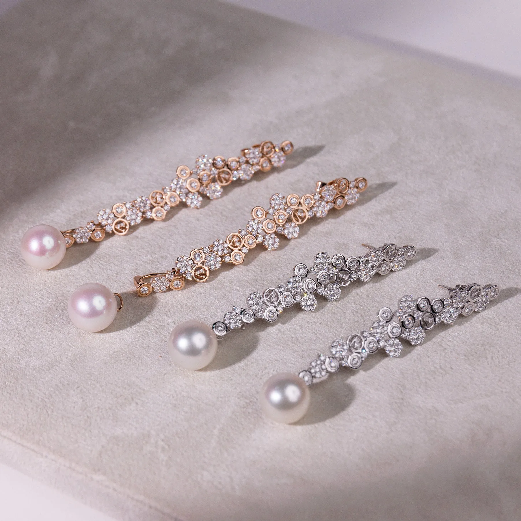Elegant Affinity - Long Pearl Dangles