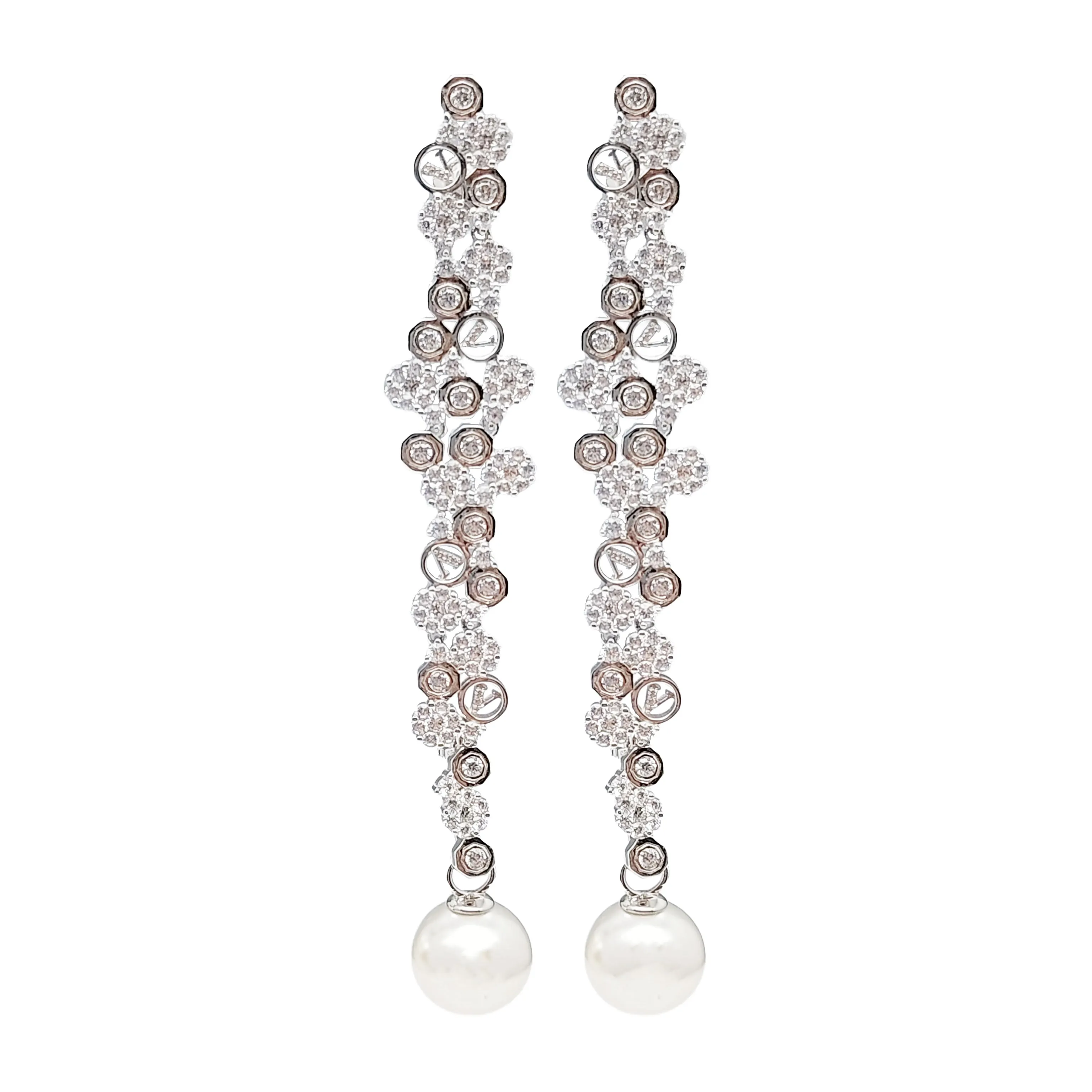 Elegant Affinity - Long Pearl Dangles