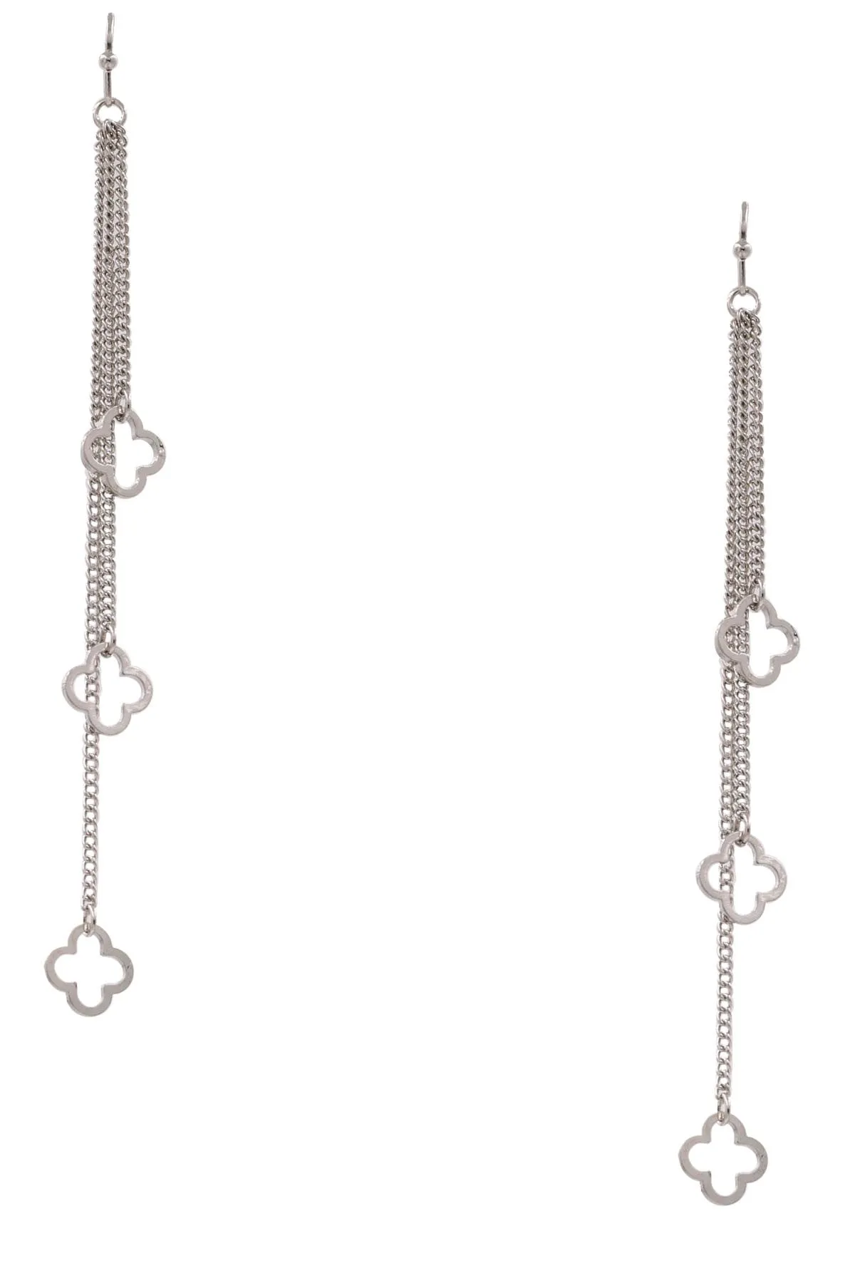 Elegant Clover Dangle Earrings