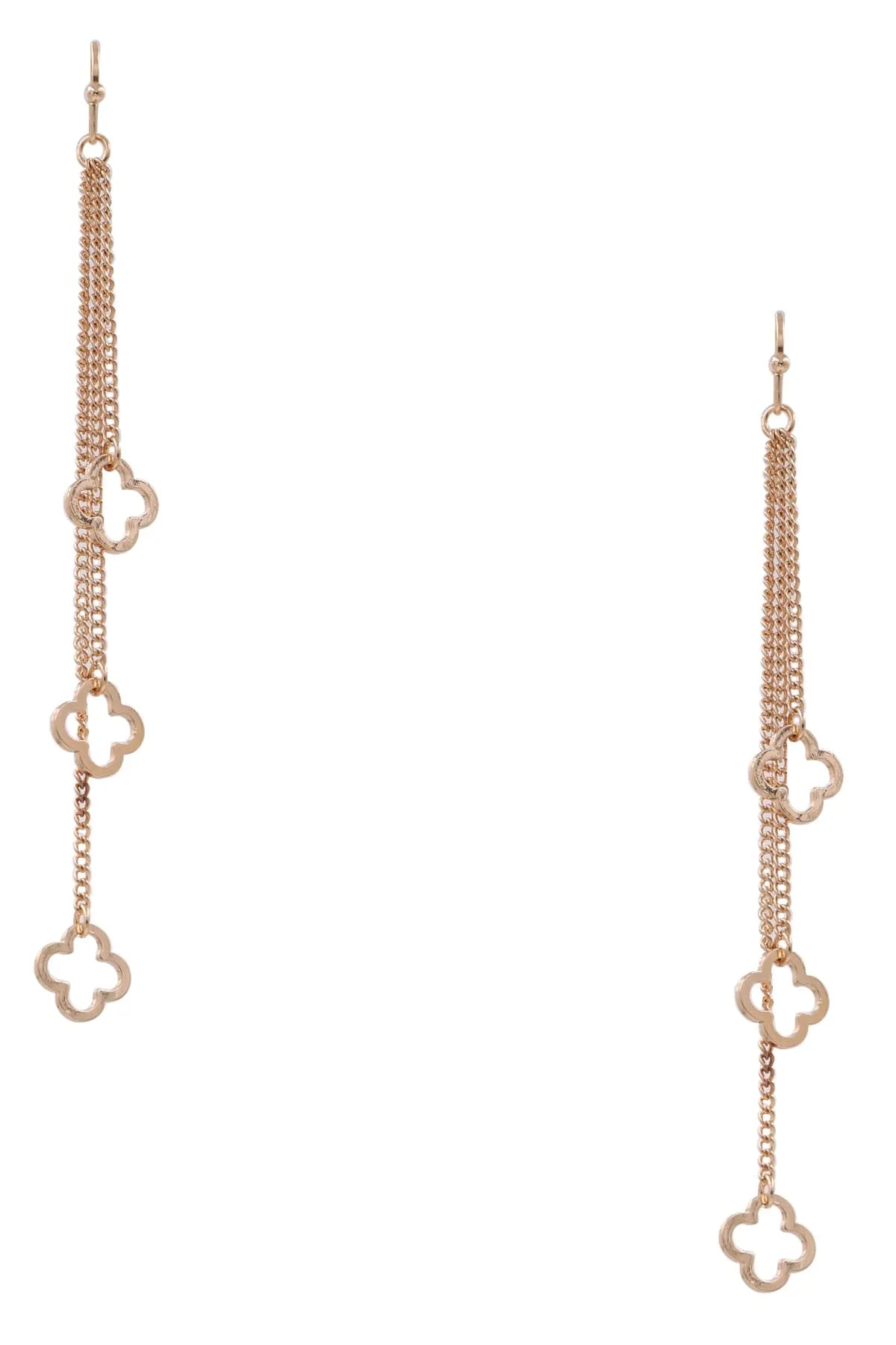 Elegant Clover Dangle Earrings