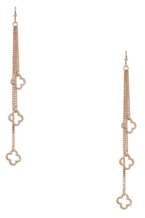 Elegant Clover Dangle Earrings