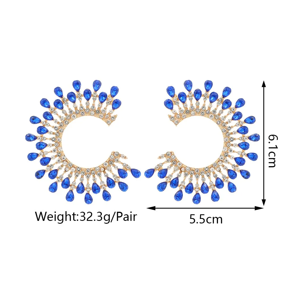 Elegant Fashion Big Circle Hoop Earrings For Women