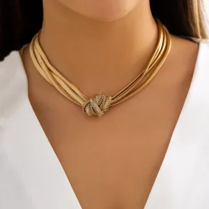 Emilia-Calou Intricate Knot Necklace
