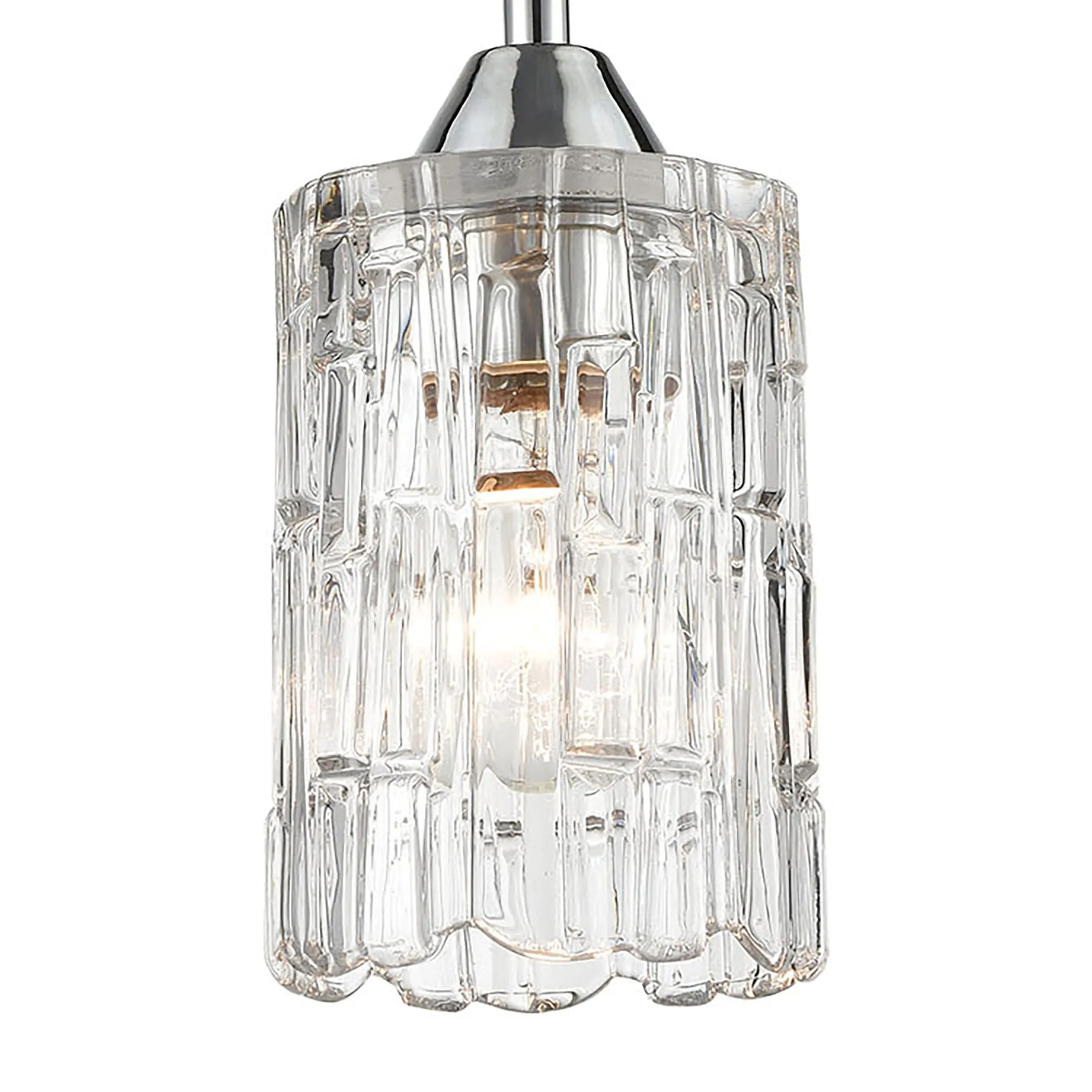 Ezra 4.5" 1 Light Mini Pendant in Polished Chrome